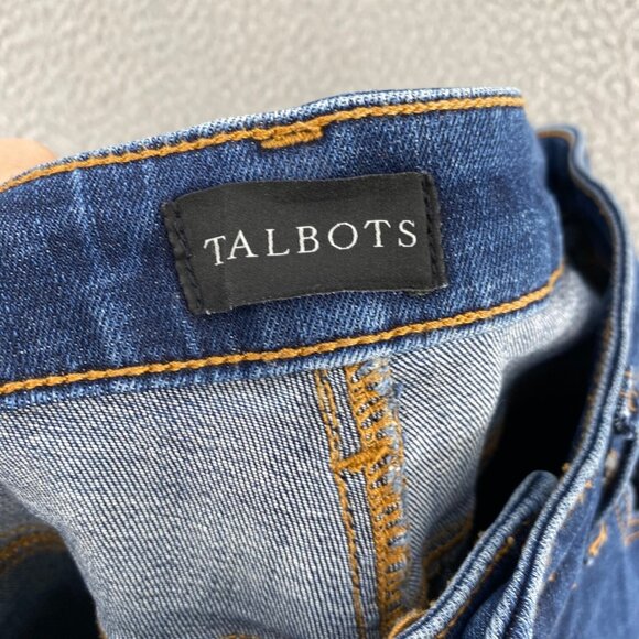 Talbots Jeans Womens 4 Blue Straight Medium Wash Denim Stretch Slimming Casual - Picture 8 of 11